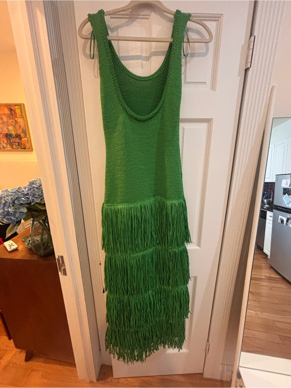 Simon Miller Green Fringe Maxi - Picture 3 of 3